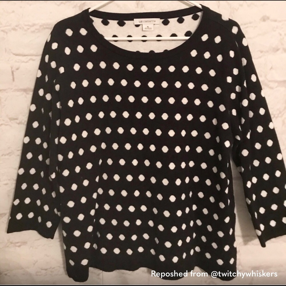 Liz Claiborne Polka Dot Sweater